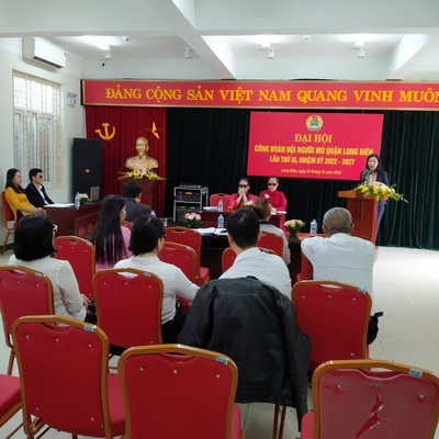Công đoàn cơ sở HNM quận Long Biên tổ chức thành công Đại hội nhiệm kì (2022 - 2028)