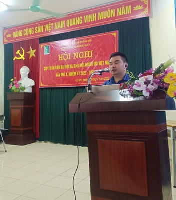 Hội Người mù quận Cầu Giấy góp ý vào Dự thảo văn kiện Đại hội X Hội Người mù Việt Nam, nhiệm kỳ 2022 – 2027