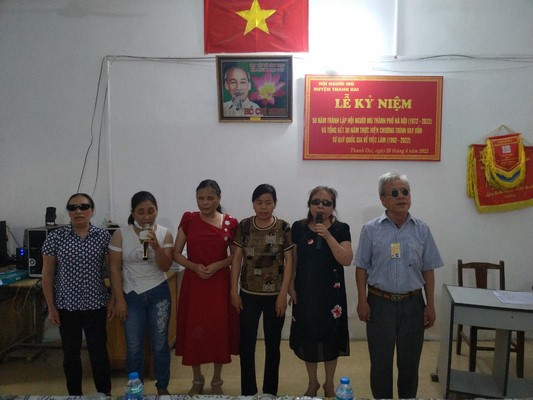 Hội Người mù huyện Thanh Oai kỷ niệm 50 năm Ngày thành lập Hội Người mù Hà Nội và tổng kết 30 năm thực hiện chương trình vay vốn từ quỹ quốc gia về việc làm (1992 – 2022)