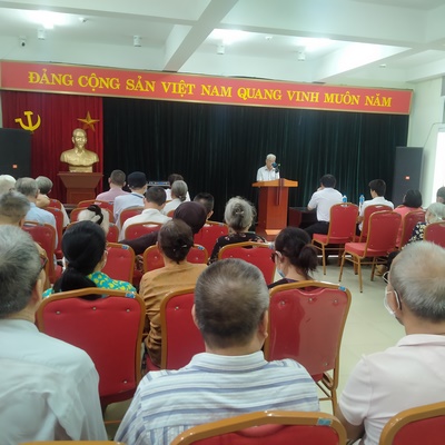 Người khiếm thị quận Long Biên tự hào truyền thống dân tộc. Hướng về kỷ niệm 77 năm Cách mạng Tháng Tám thành công và Quốc Khánh 2 tháng 9.    