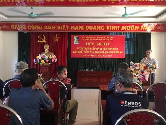 Hội nghị tuyên truyền kết quả 15 năm thực hiện nghị quyết số 15/2008 của Quốc hội khóa XII tại HNM Huyện Thanh Trì