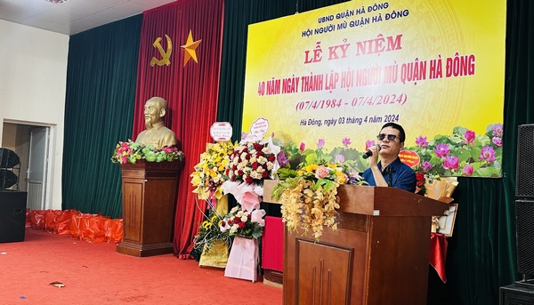 Lễ Kỷ niệm 40 năm ngày thành lập Hội Người mù quận Hà Đông (07/4/1984 – 07/4/2024)