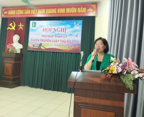Hội Người Mù Quận Cầu Giấy Tuyên Truyền Luật Thủ Đô Năm 2024