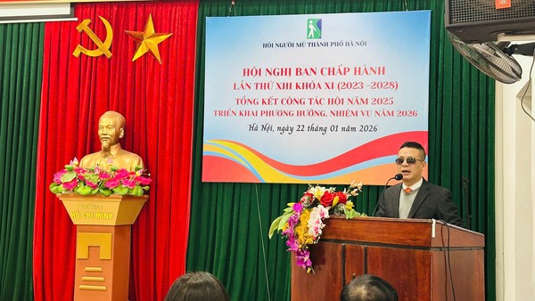 Hội Người mù thành phố Hà Nội tổng kết công tác năm 2025
